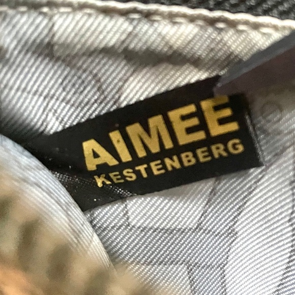 Aimee Kestenberg Calf Hair Cheetah Leopard Print Leather Wristlet Wallet - Picture 5 of 6